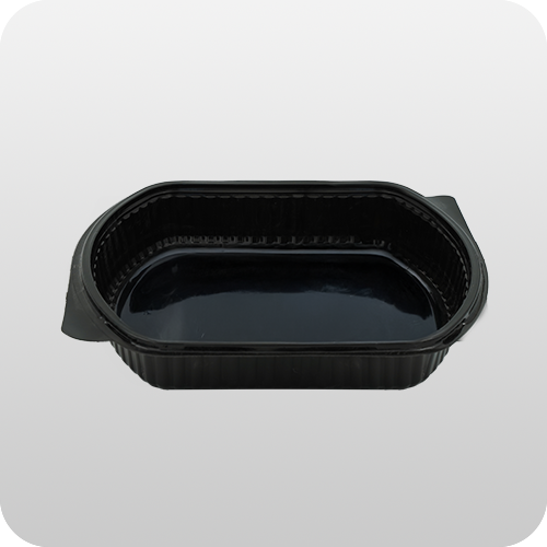 TERMOFORM TEK GÖZLÜ YEMEK KABI / MİKRODALGA (KAP+KAPAK)